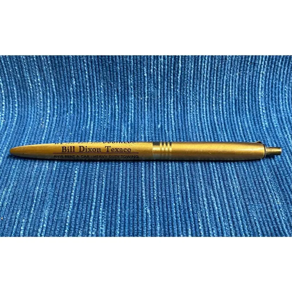 Bill Dixon Texaco Oil Gas Vtg Desk Pen Pico Rivera California Advertising 971A